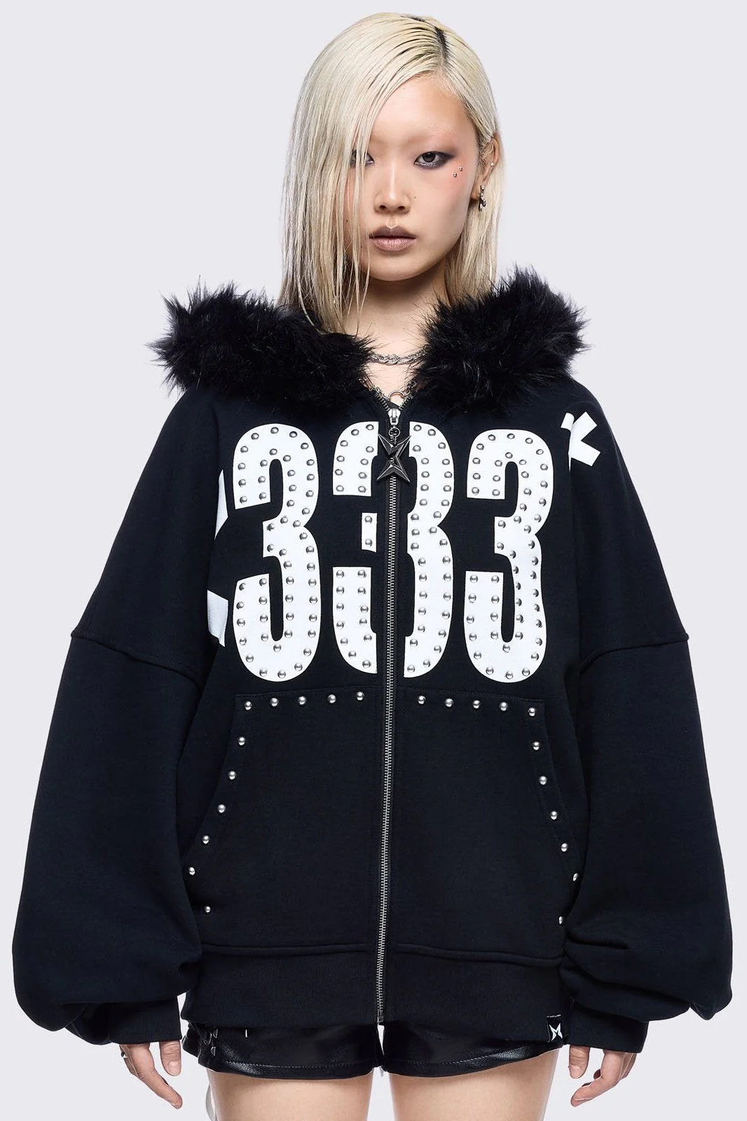 <333 Zip Up Hoodie