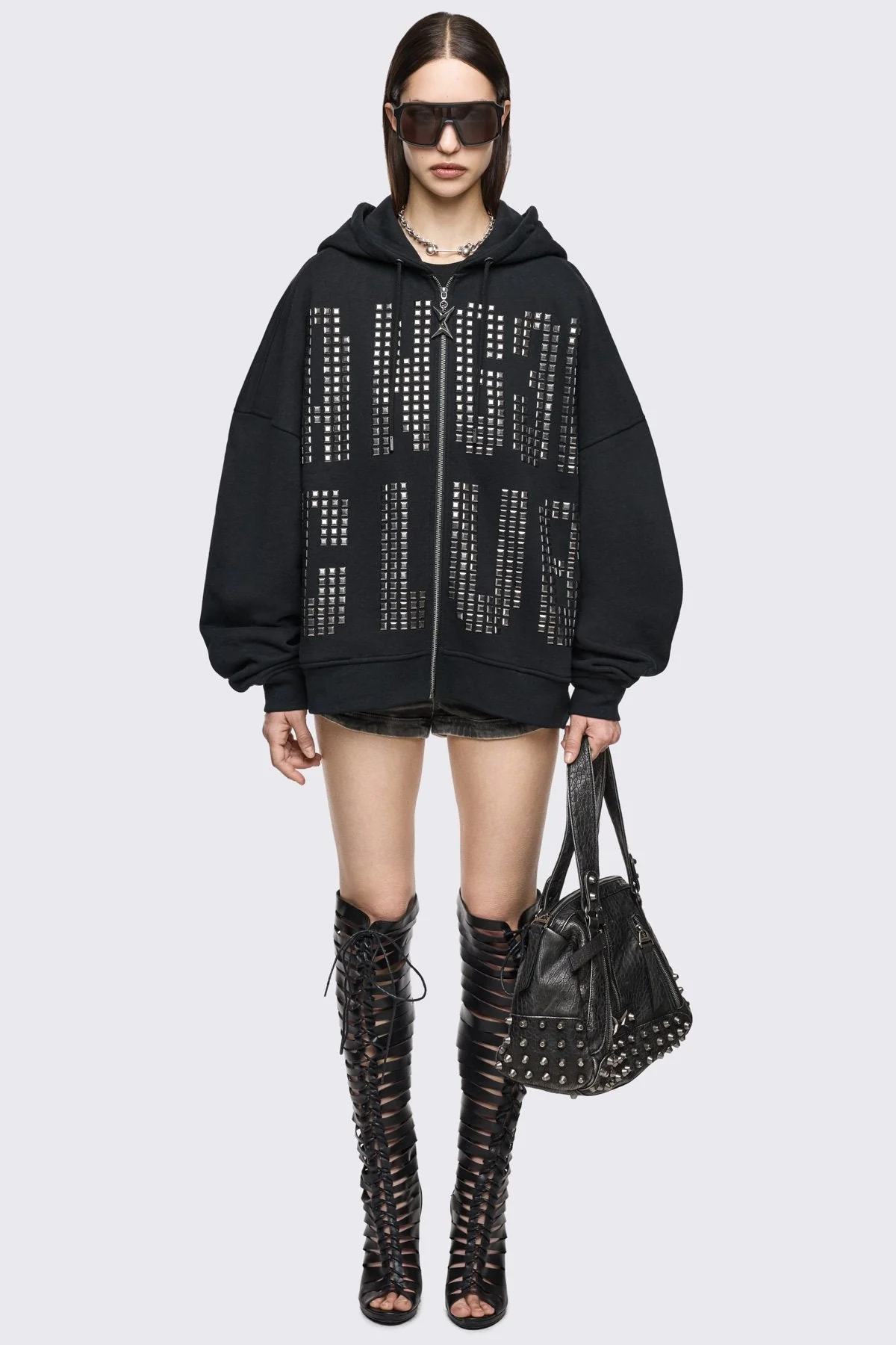 Angel Club Zip Up Hoodie - Image 2