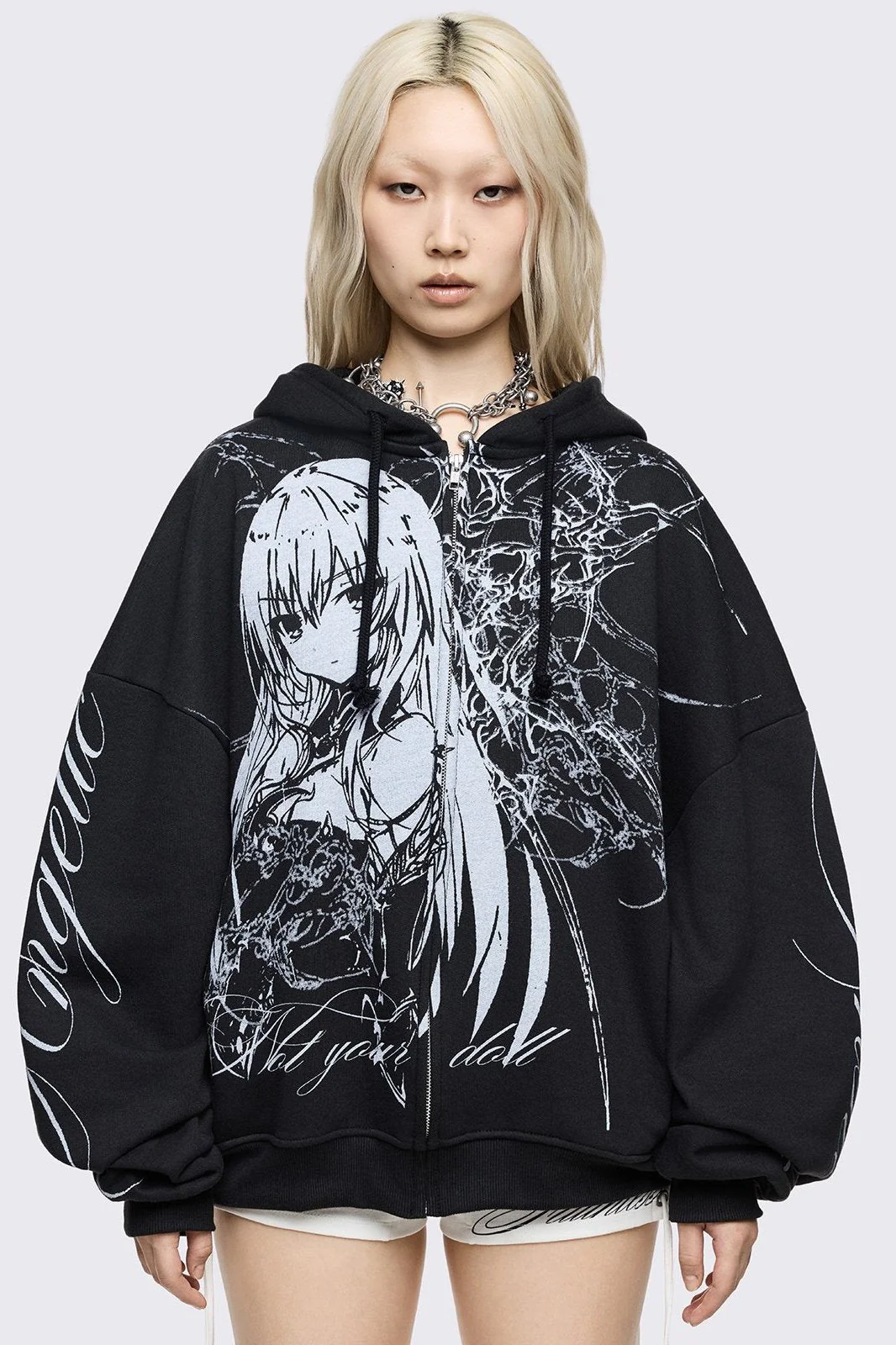 Angelic Insanity Zip Up Hoodie