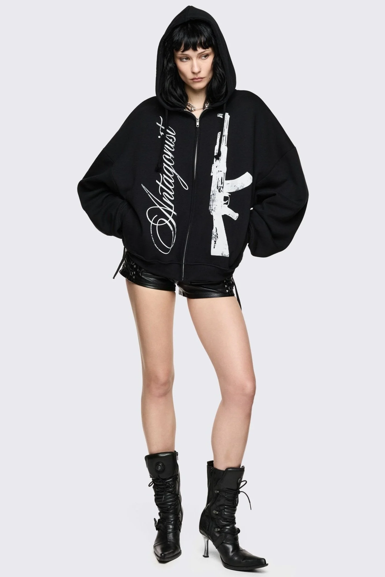 Antagonist Zip Up Hoodie - Image 2