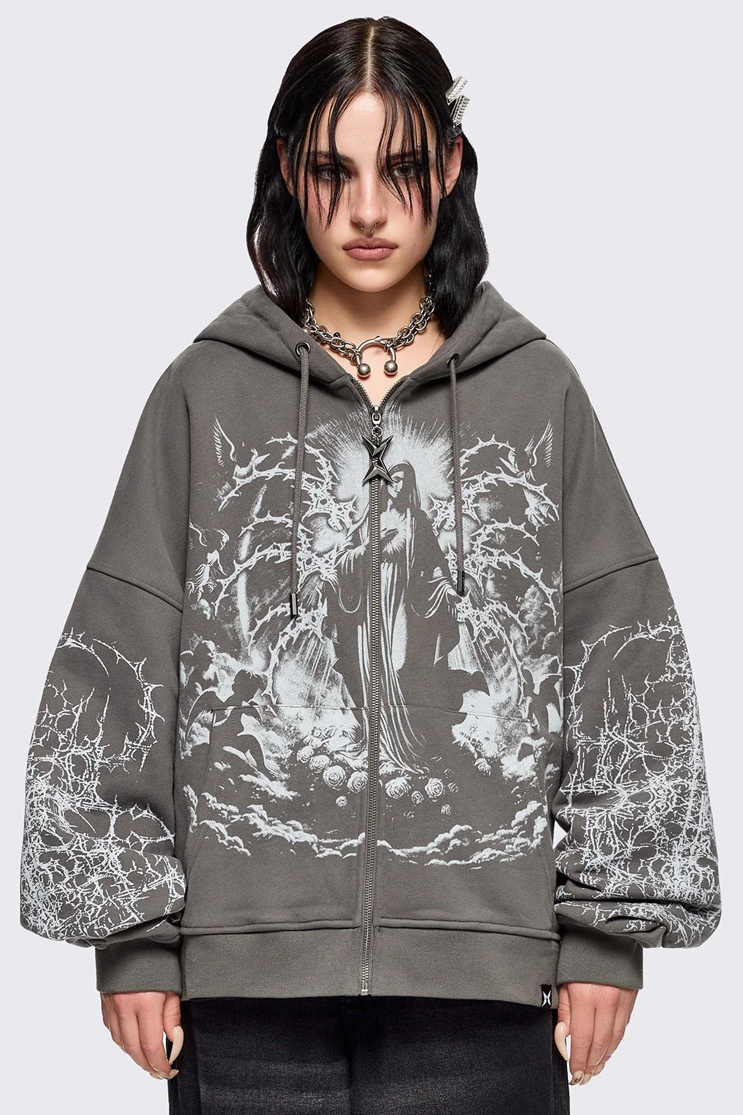 Ascension Grey Zip Up Hoodie