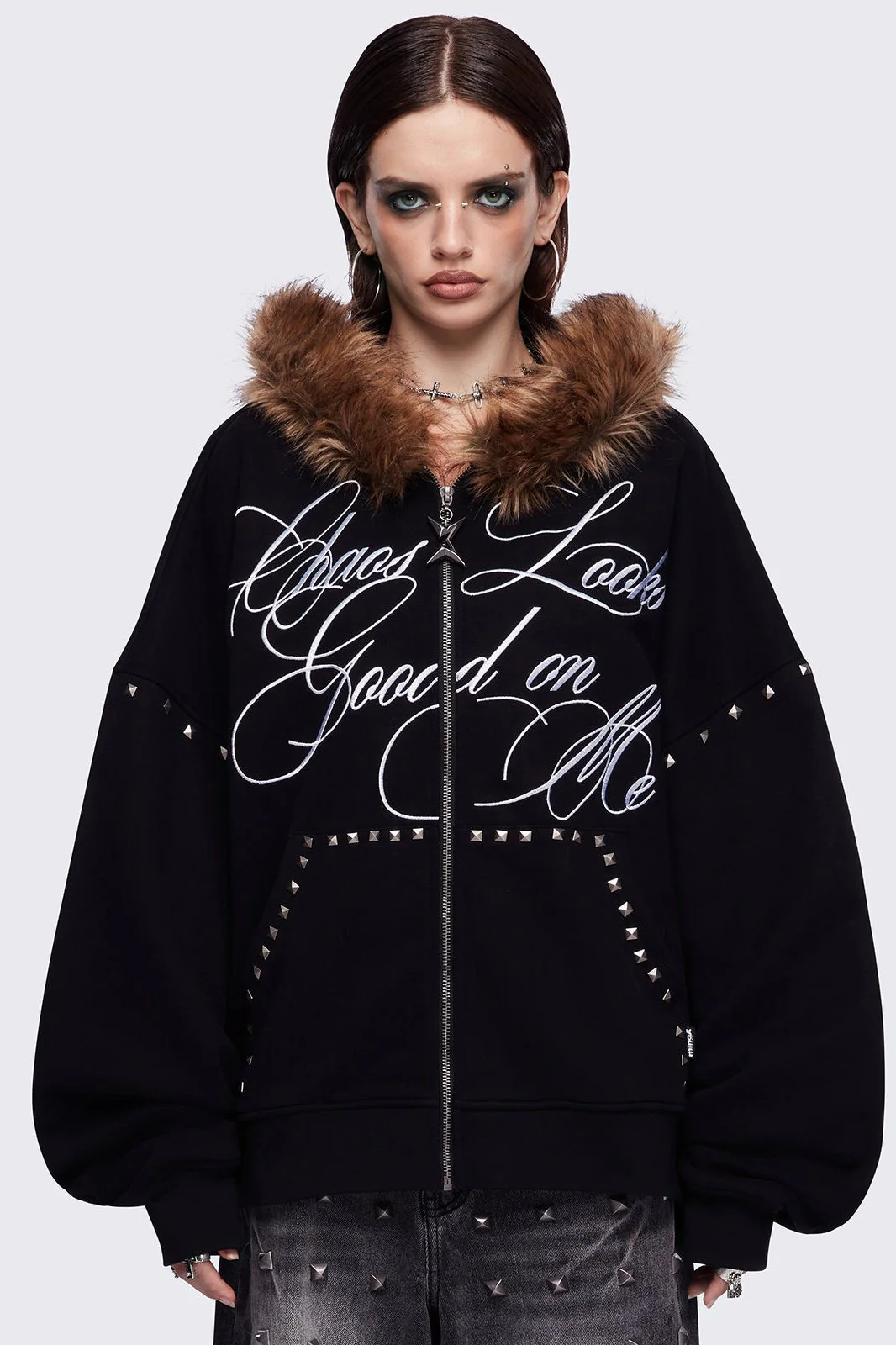 Chaotic Self Zip Up Hoodie