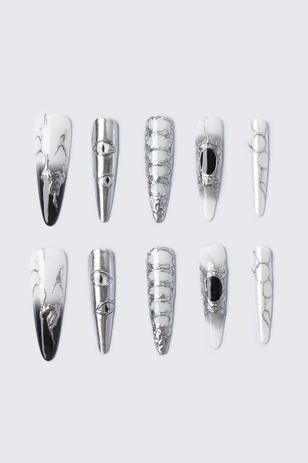 Chrome Crush Press On Nail Set