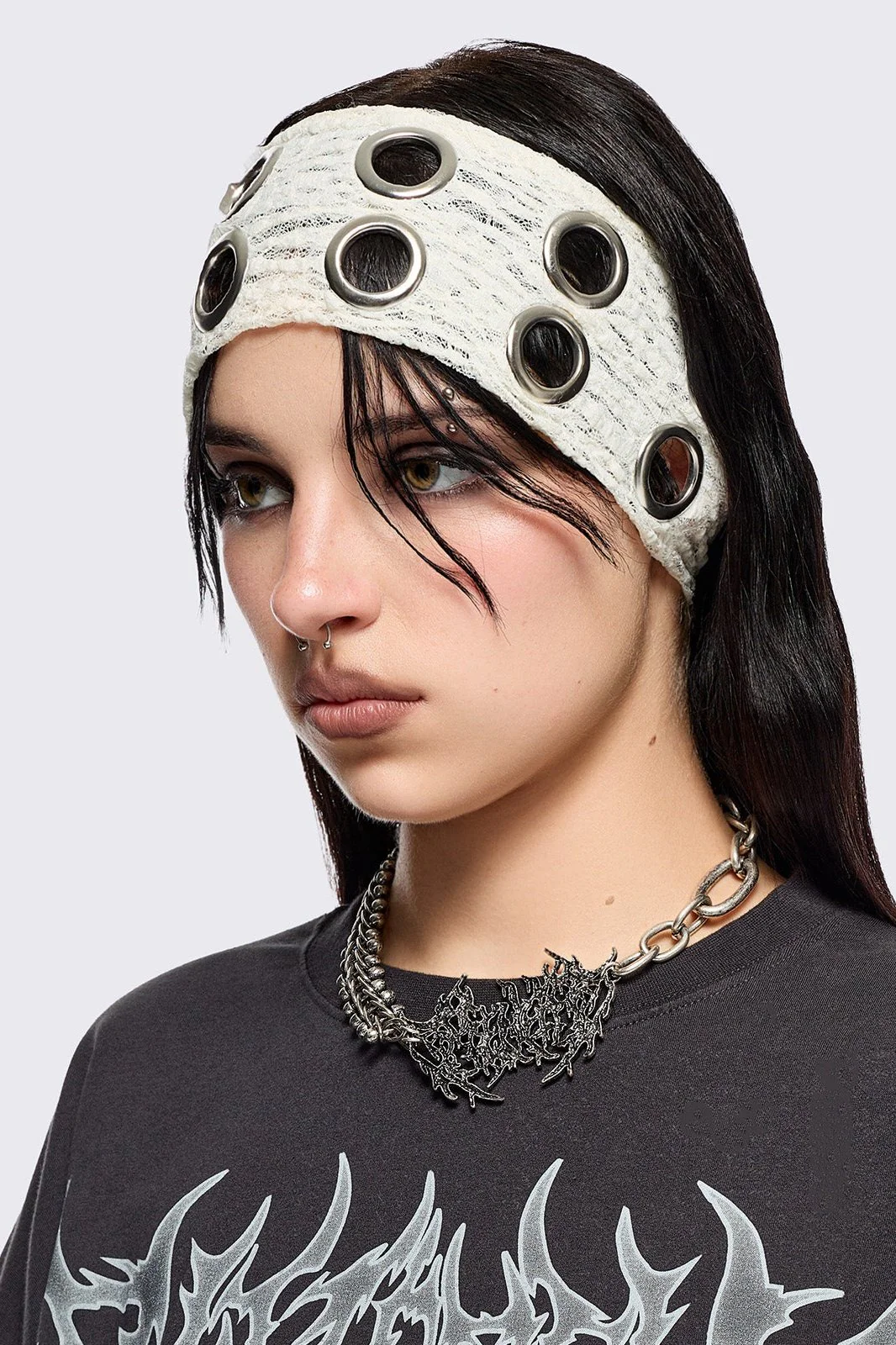 Elektra Ecru Lace Headband