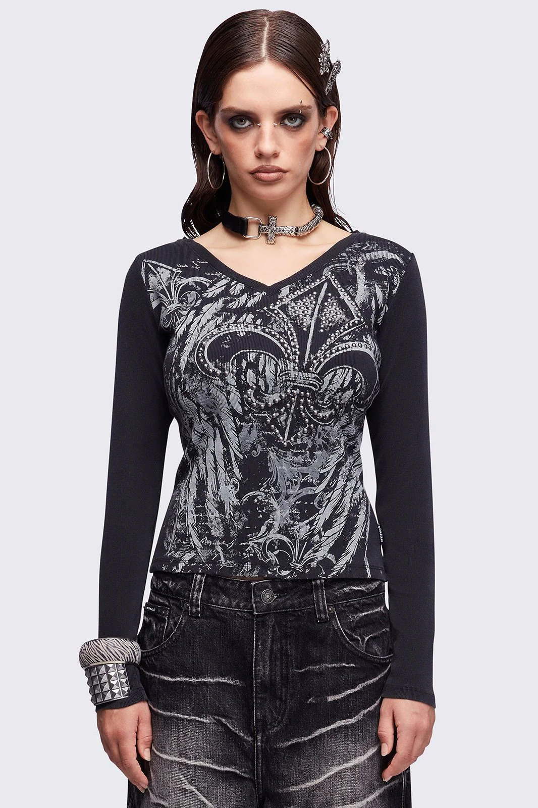 Fleur-de-lis Top