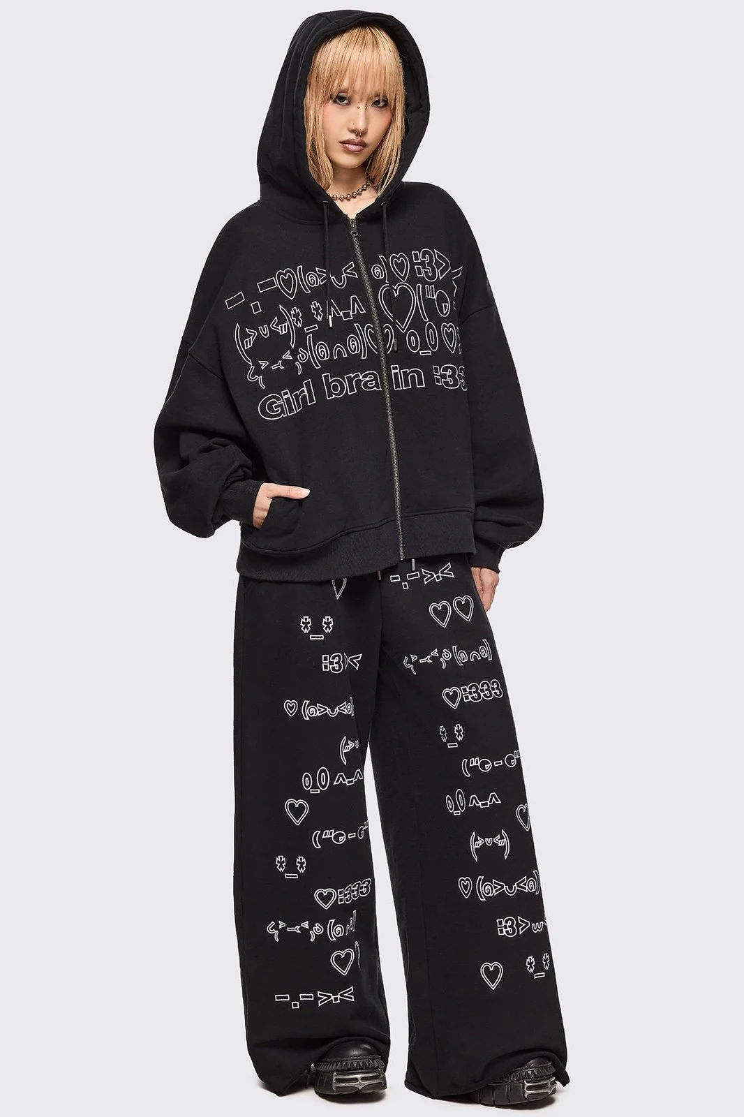 Girl Brain Zip Up Hoodie - Image 2