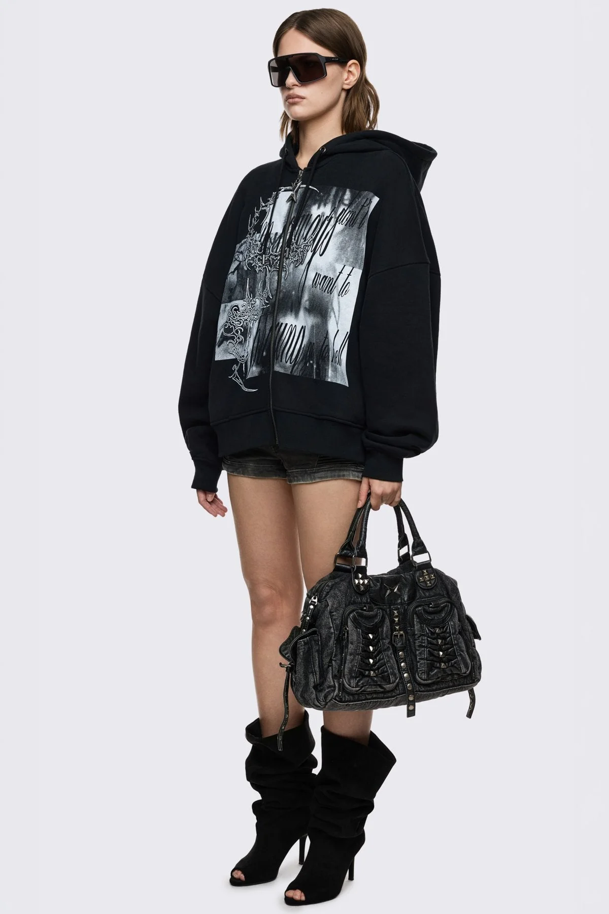 Go to Hell Zip Up Hoodie - Image 7