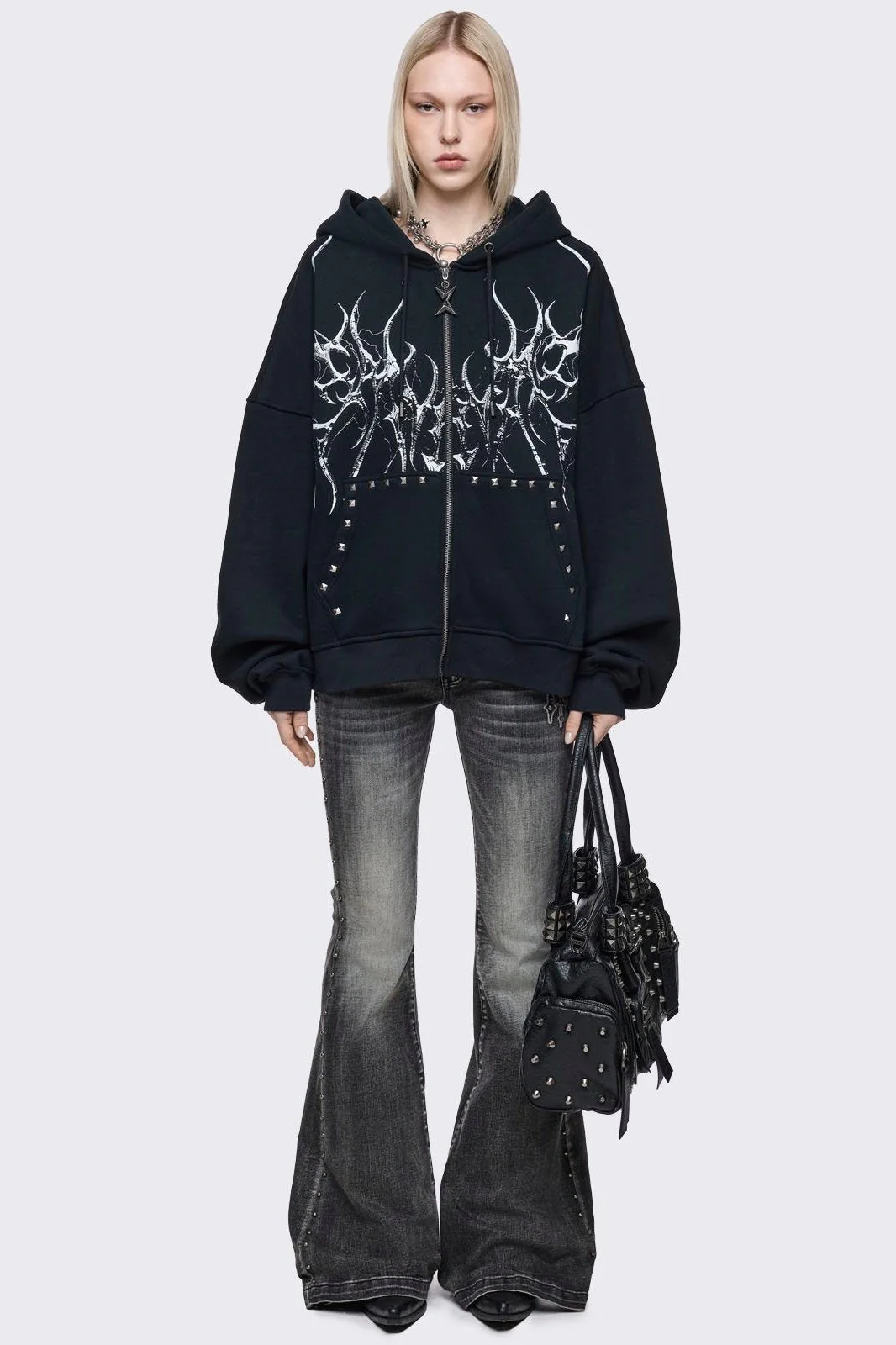 Hearth of Horns Zip Up Hoodie - Image 2