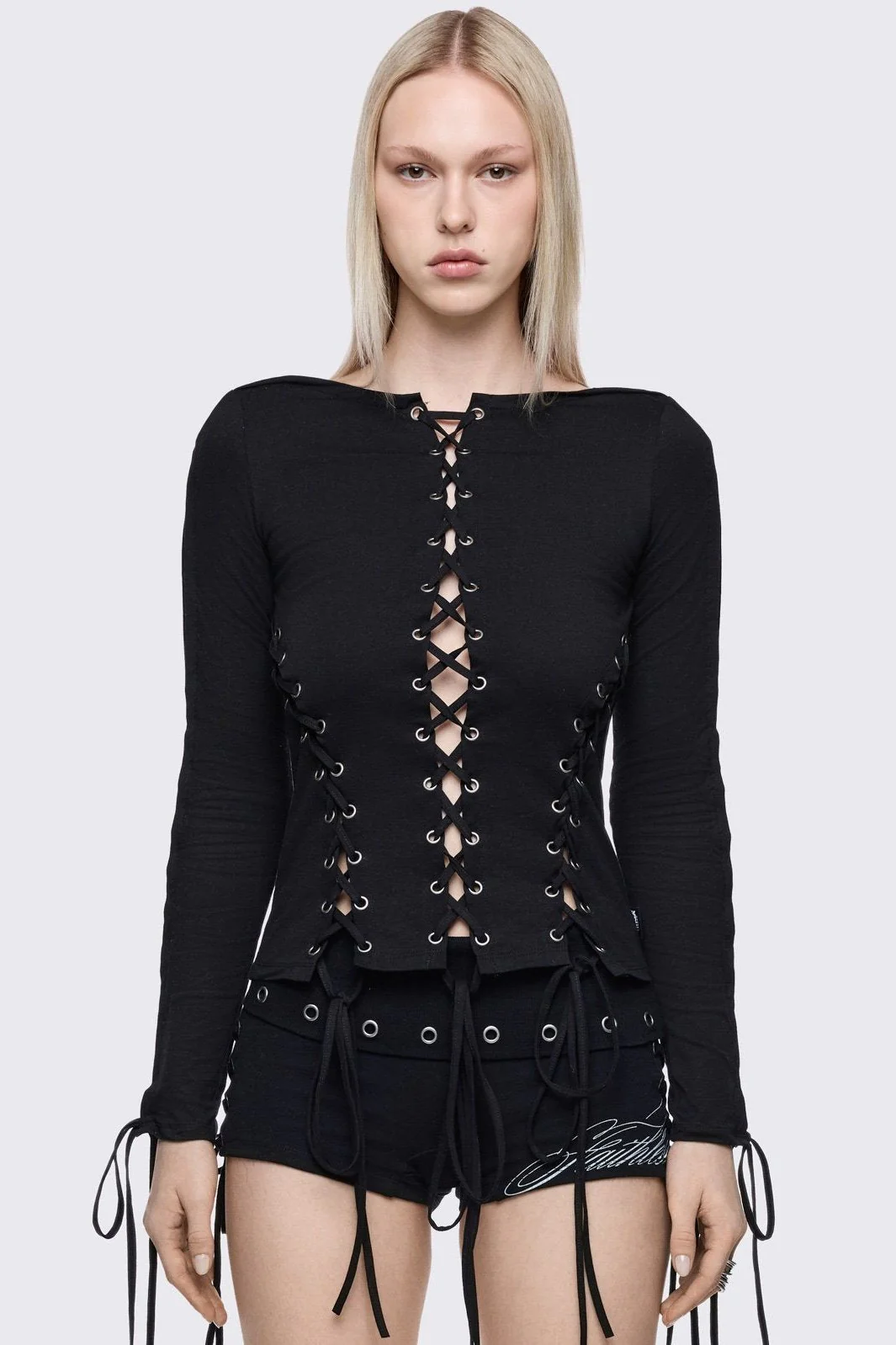 Kalee Lace-Up Top