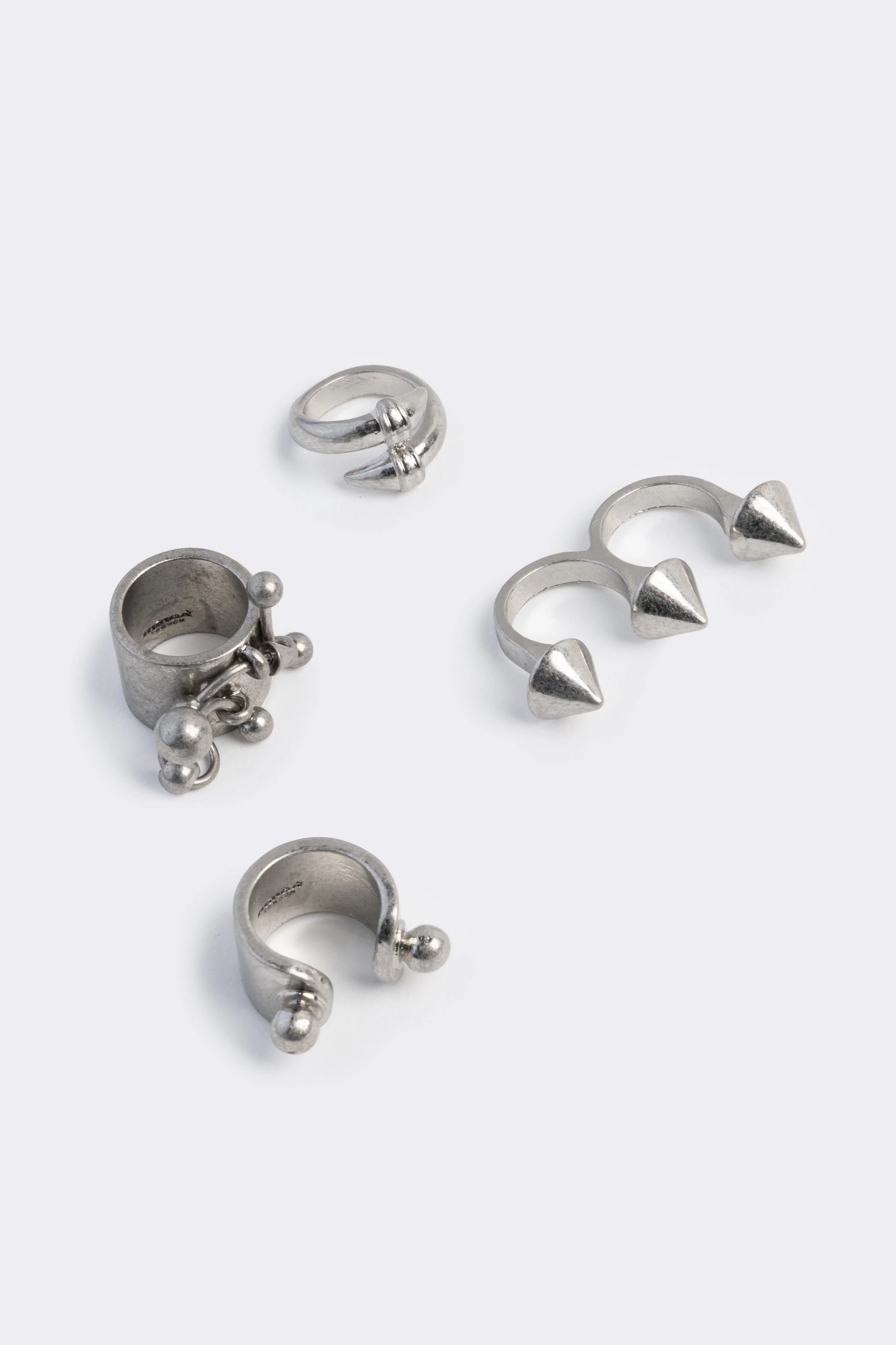 Kiss & Pierce Ring Set
