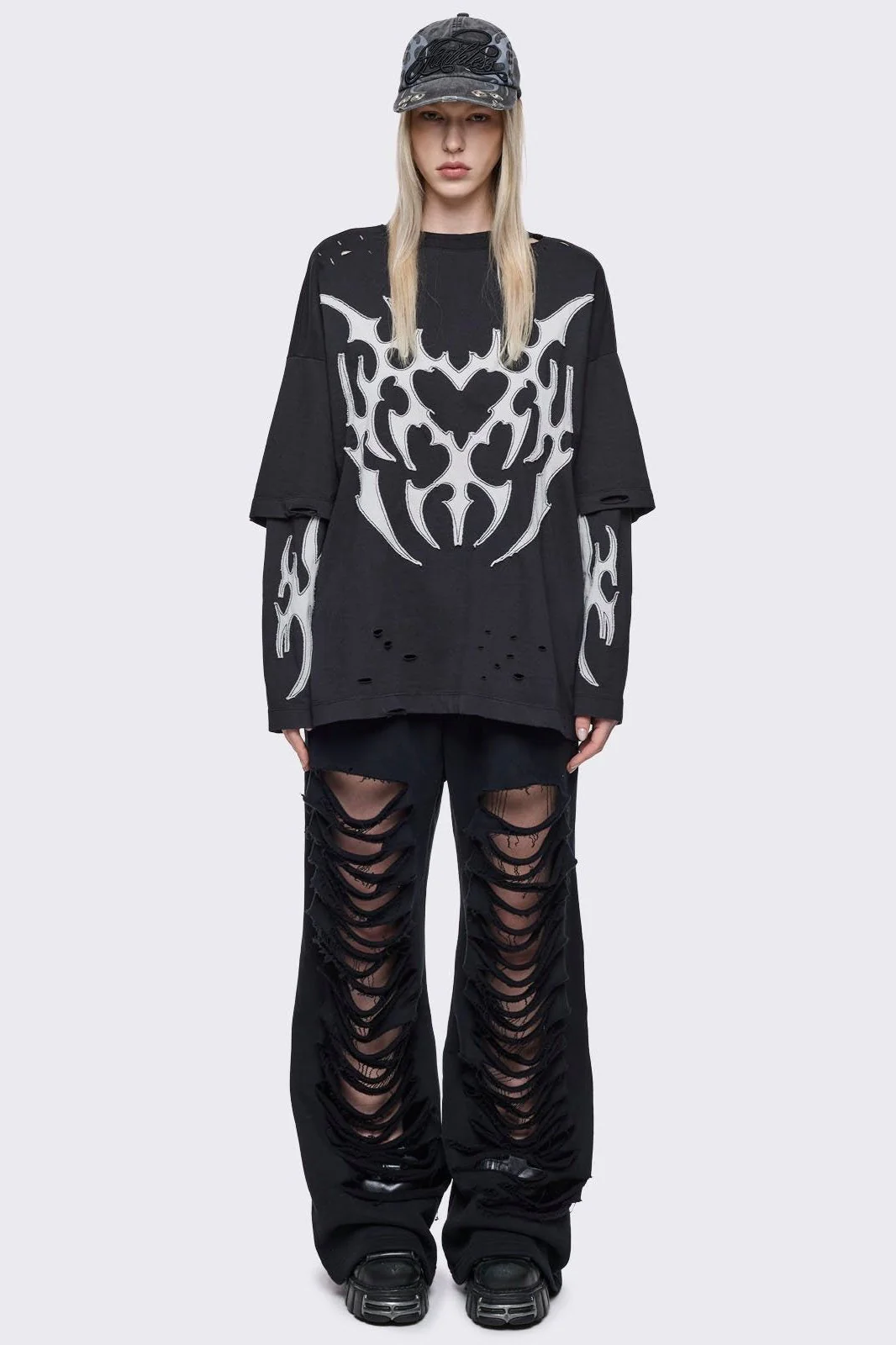 Luvx Black Layered T-Shirt - Image 2