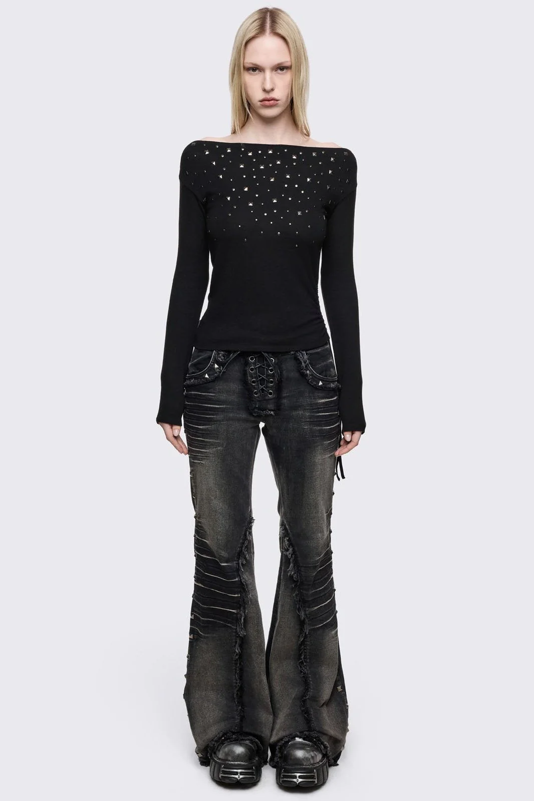Maria Black Off-Shoulder Top - Image 2
