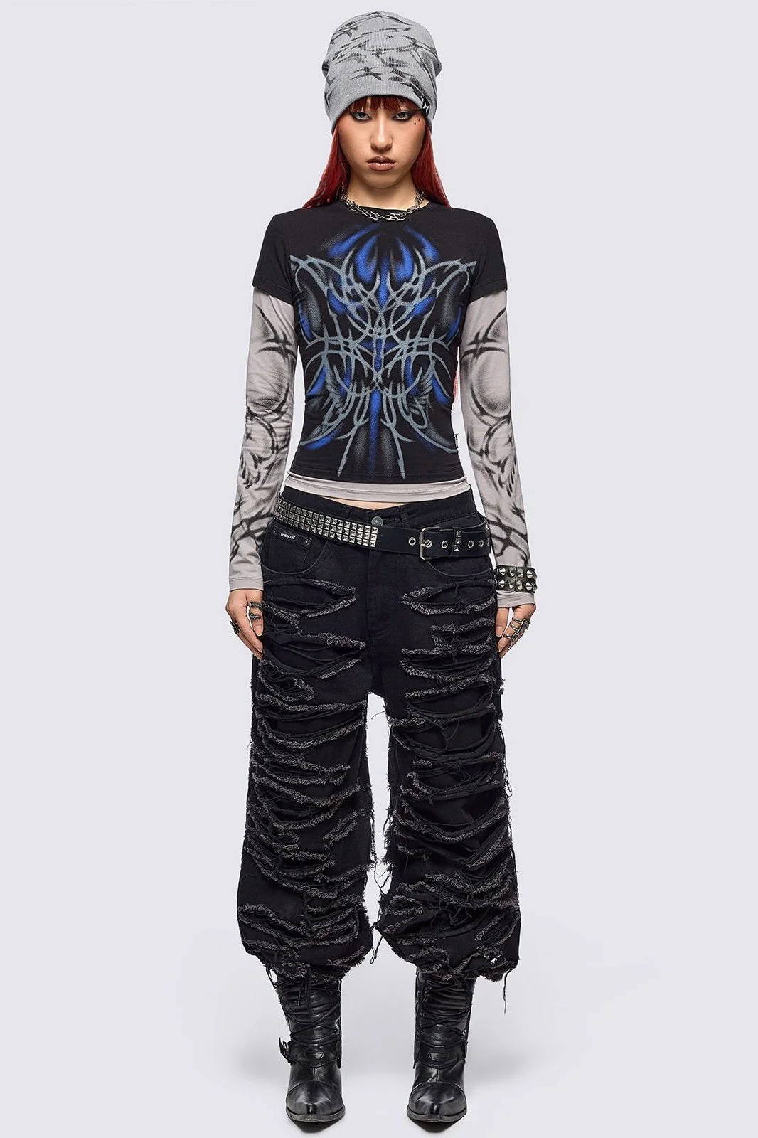 Minga x ColdF33t Layered Baby Tee - Image 2