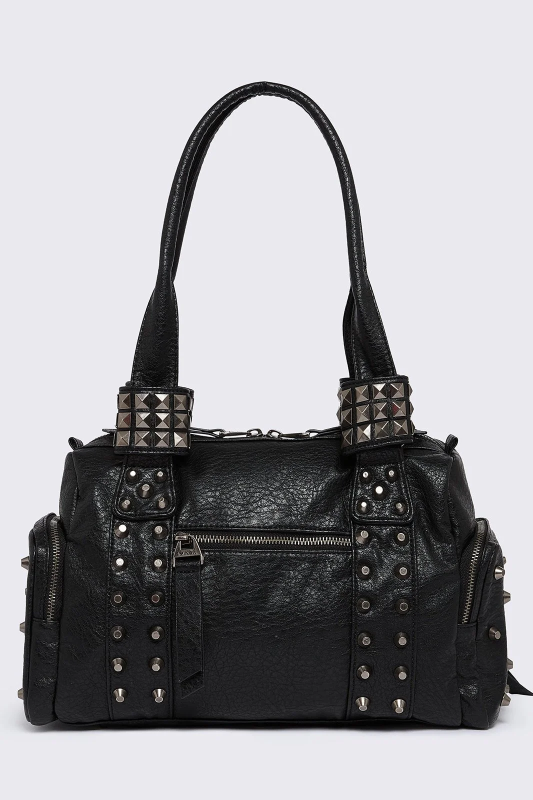 Myrrh Black Vegan Leather Shoulder Bag - Image 2