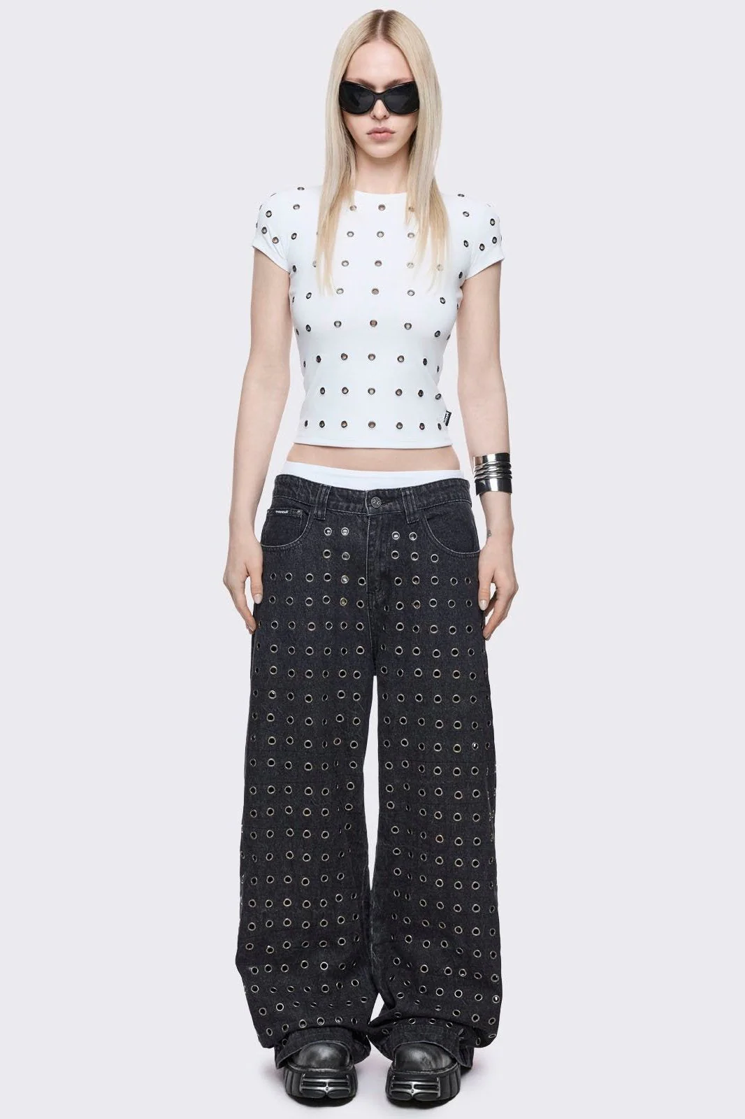 Rogue White Baby Tee - Image 2